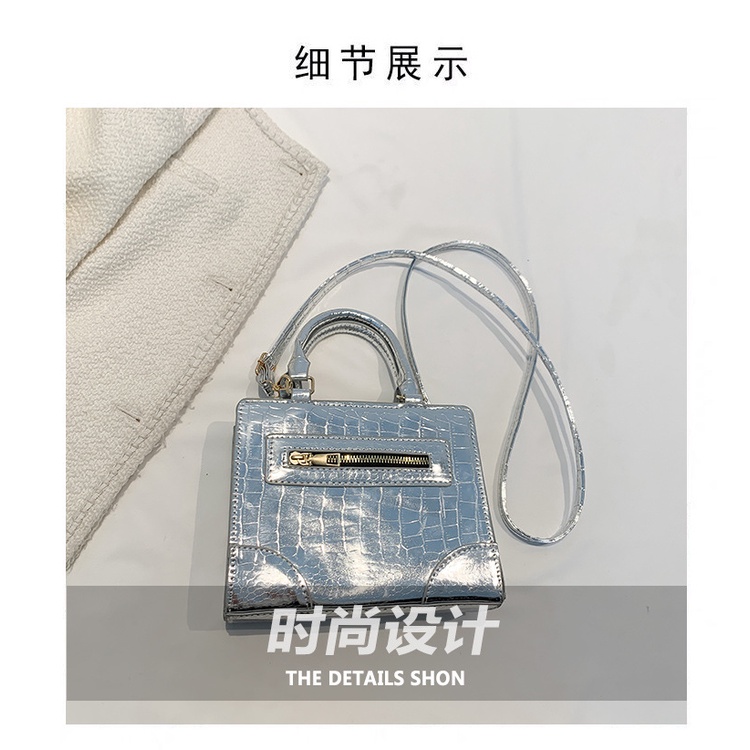 Túi Đeo Chéo Vuông Nhỏ Bằng Da Họa Tiết Vân Đá Thời Trang 2023 Cho Nữ