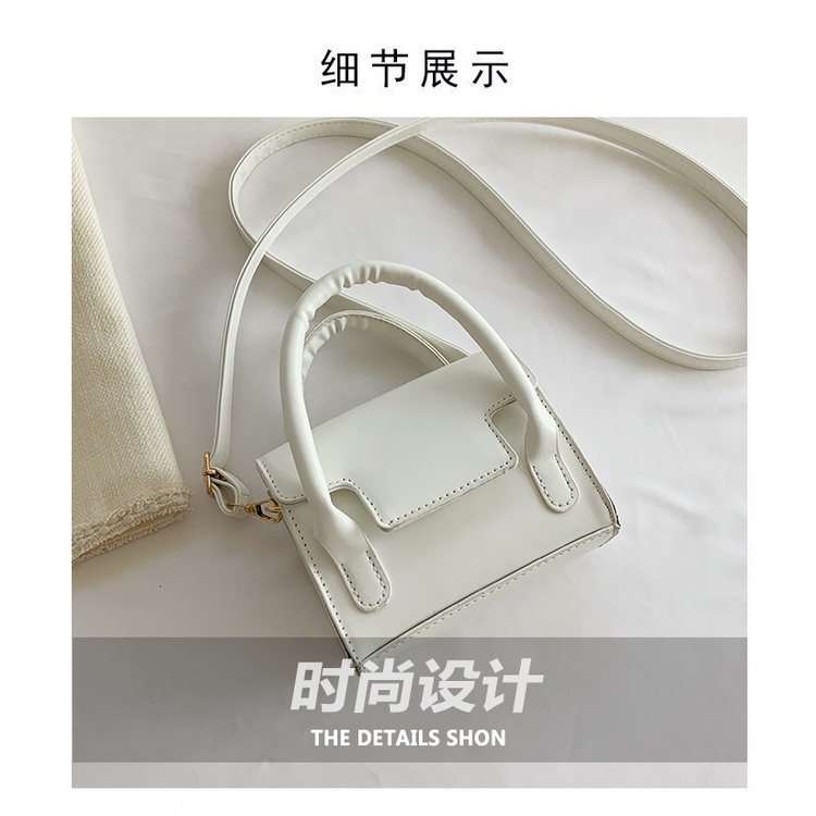 Túi Đeo Chéo Mini Hình Vuông Màu Sắc Trơn Thời Trang Mùa Xuân 2023 Dành Cho Nữ