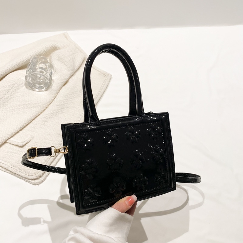 Ba Lô Đeo Vai Mini Hình Vuông Màu Trơn Dập Nổi Họa Tiết Thời Trang Mùa Xuân 2023