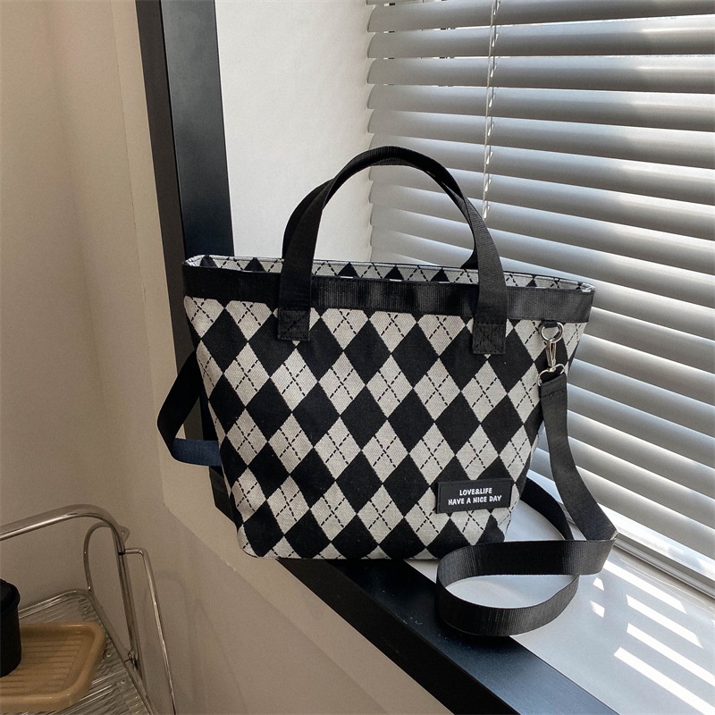 Túi Xách Đeo Vai Vải Bạt Ngăn Chứa Rộng Thời Trang Nữ