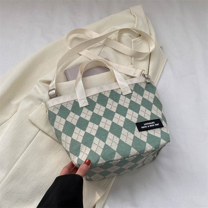 Túi Xách Đeo Vai Vải Bạt Ngăn Chứa Rộng Thời Trang Nữ