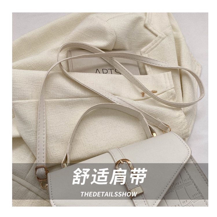 Túi Đeo Vai Hình Vuông Cỡ Nhỏ Màu Trơn Họa Tiết Vân Đá Kiểu Retro Thời Trang Mùa Xuân 2023