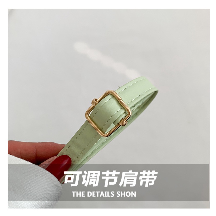 Túi Đeo Vai Màu Trơn Cỡ Nhỏ Phối Dây Đeo Sợi Xích Thời Trang Mùa Xuân 2023 Cho Nữ