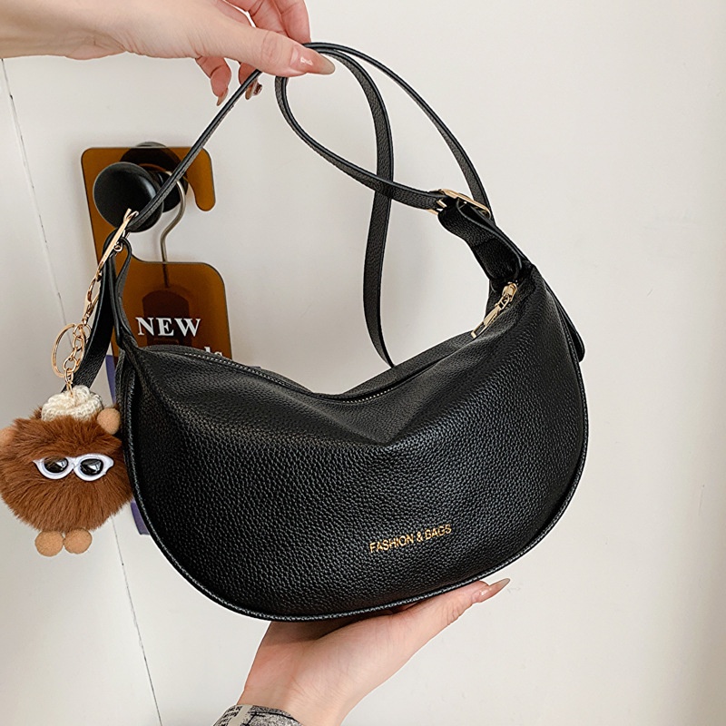 Túi Đeo Vai Một Bên Vai Sức Chứa Lớn Màu Trơn Thời Trang Mùa Xuân 2023