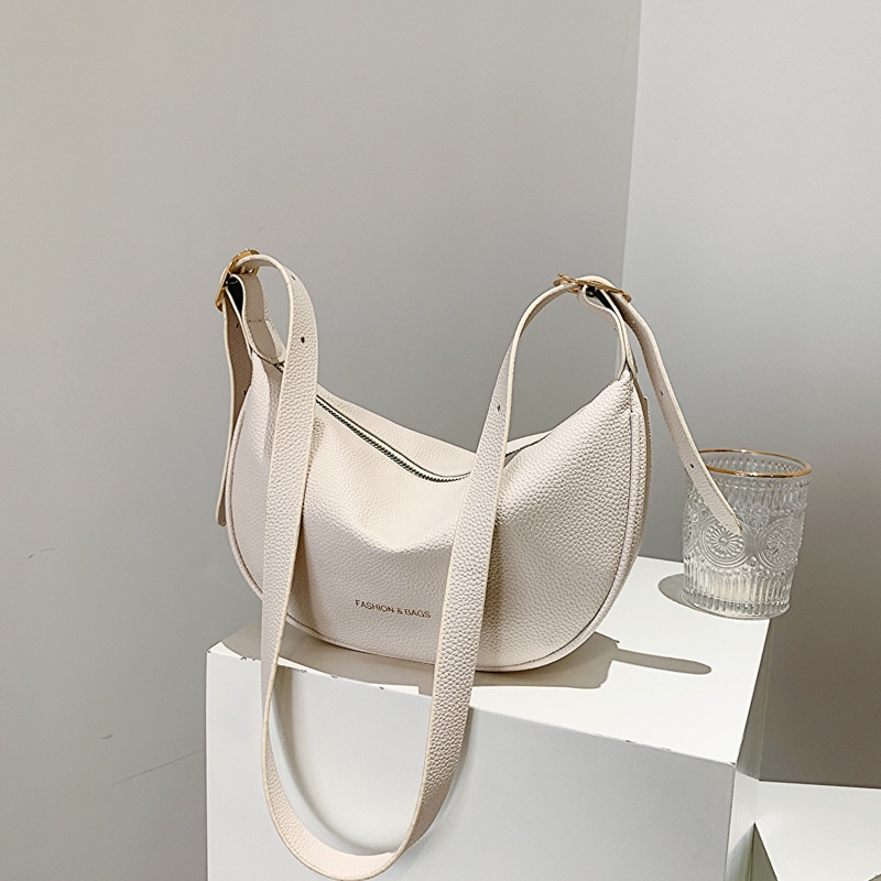 Túi Đeo Vai Một Bên Vai Sức Chứa Lớn Màu Trơn Thời Trang Mùa Xuân 2023