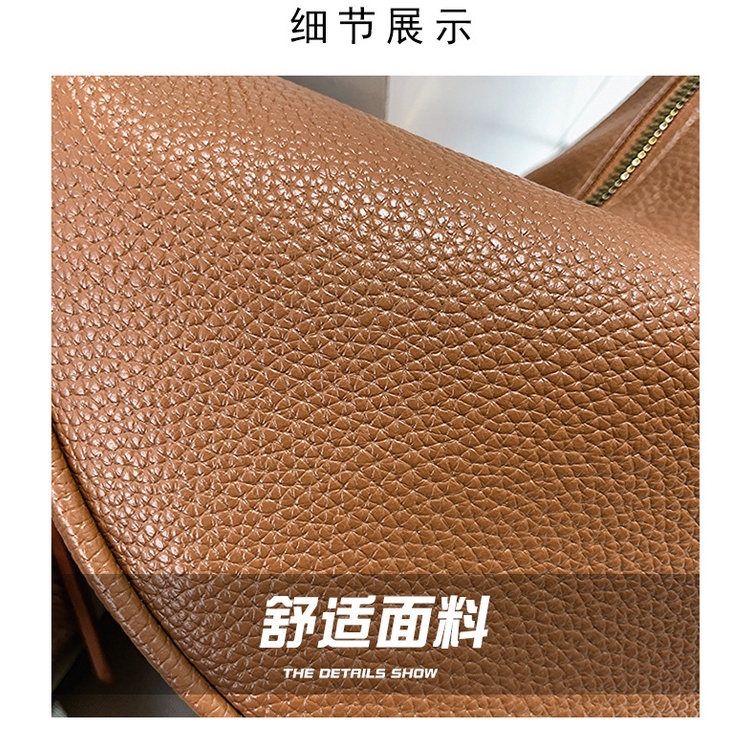 Túi Đeo Vai Một Bên Vai Sức Chứa Lớn Màu Trơn Thời Trang Mùa Xuân 2023