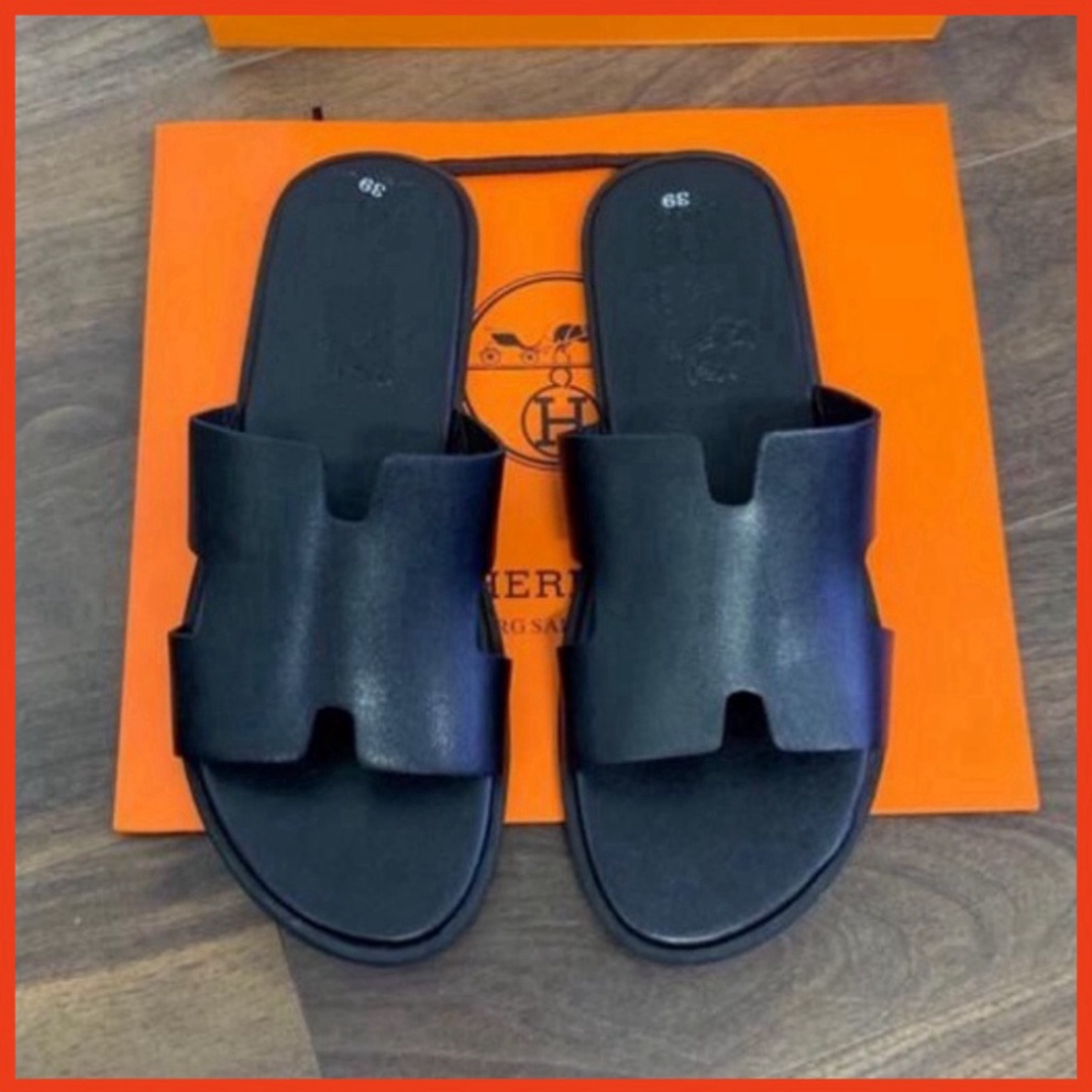Dép chữ H nam - Dép nam quai ngang Siêu Cấp, phong cách thời trang giới trẻ hot nhất, chất da thật 100% bền đẹp D9