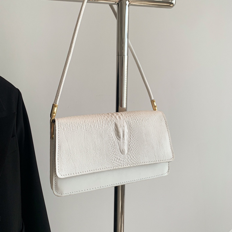 Túi Xách Họa Tiết Da Cá Sấu Đơn Giản Phong Cách Retro Thời Trang 2023 Cho Nữ