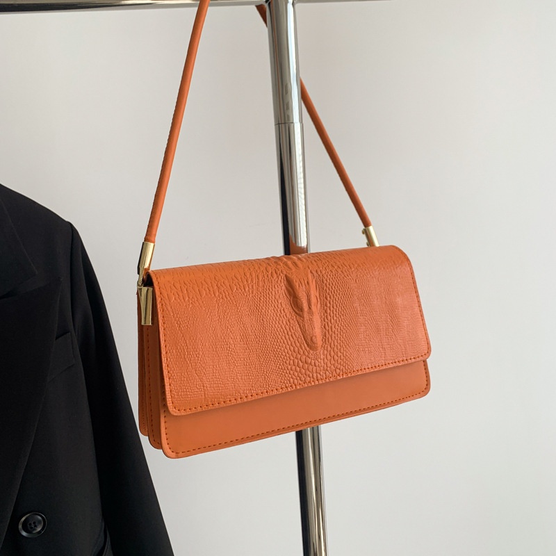 Túi Xách Họa Tiết Da Cá Sấu Đơn Giản Phong Cách Retro Thời Trang 2023 Cho Nữ