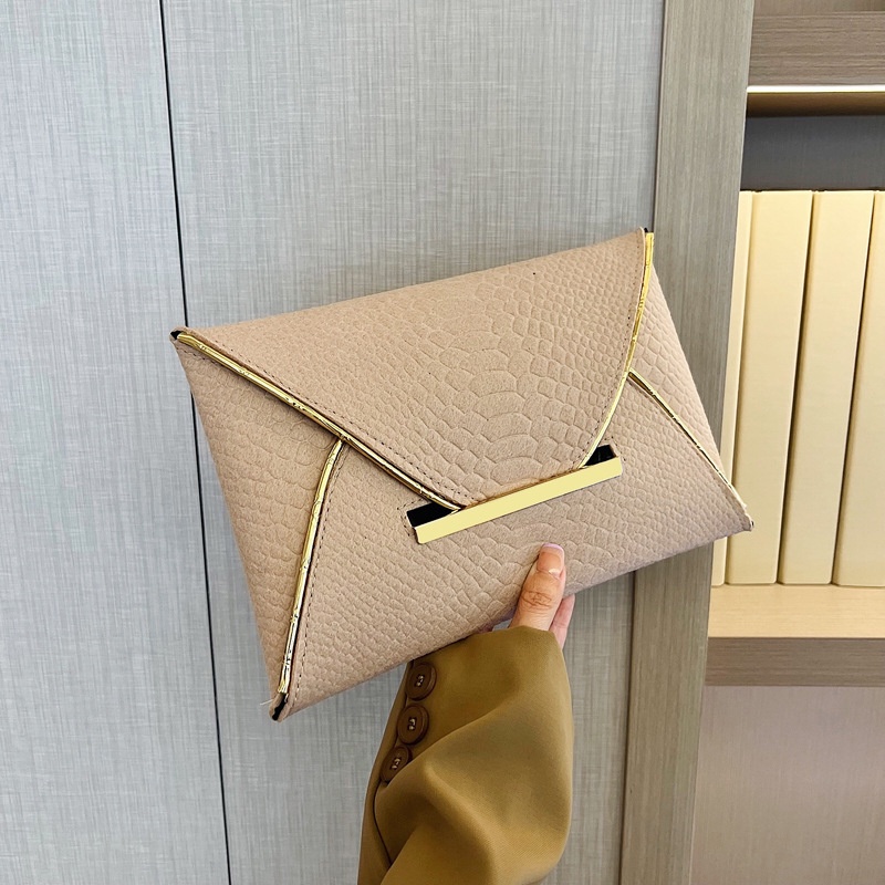 Ví Cầm Tay Mini Họa Tiết Da Cá Sấu Màu Trơn Thời Trang Xuân Hè 2023