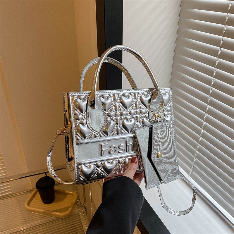 Túi Xách Đeo Vai Hình Vuông Cỡ Nhỏ Đính Kim Cương Giả Độc Đáo Thời Trang Xuân Hè 2023 Cho Nữ