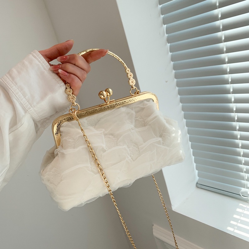 Túi Xách Đeo Vai Phối Dây Xích Thời Trang Mùa Xuân 2023 Dành Cho Nữ