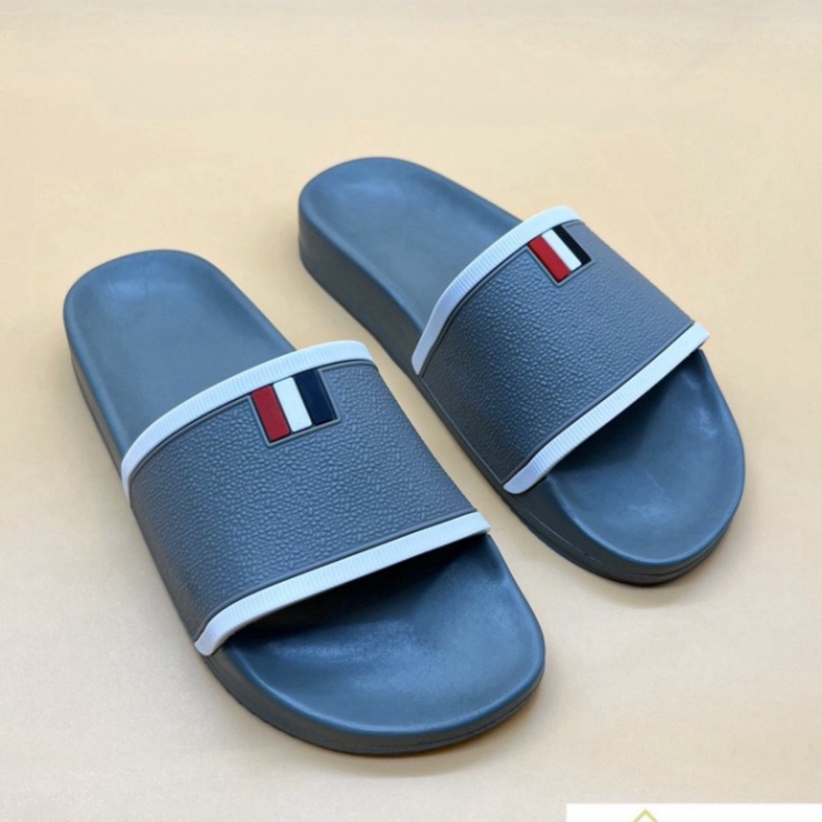 Dép Thom Brone nam đẹp CAO CẤP vân chìm siêu nét, Dép lê nam quai ngang thời trang trẻ thể thao cá tính D140