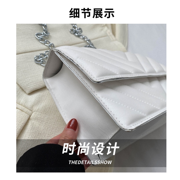 Túi Xách Đeo Vai Phối Dây Xích Thời Trang Mùa Xuân 2023 Dành Cho Nữ