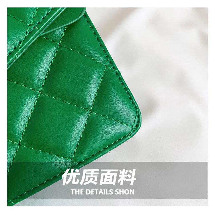 Túi Đeo Chéo Hình Vuông Cỡ Nhỏ Màu Trơn Đính Đá Phối Dây Đeo Sợi Xích Thời Trang Mùa Xuân 2023 Cho Nữ