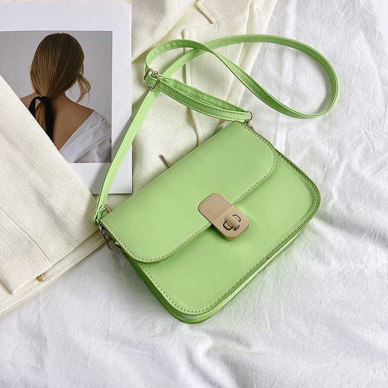 Túi Đeo Chéo Hình Vuông Nhỏ Màu Trơn Phong Cách Retro Thời Trang Mùa Xuân 2023