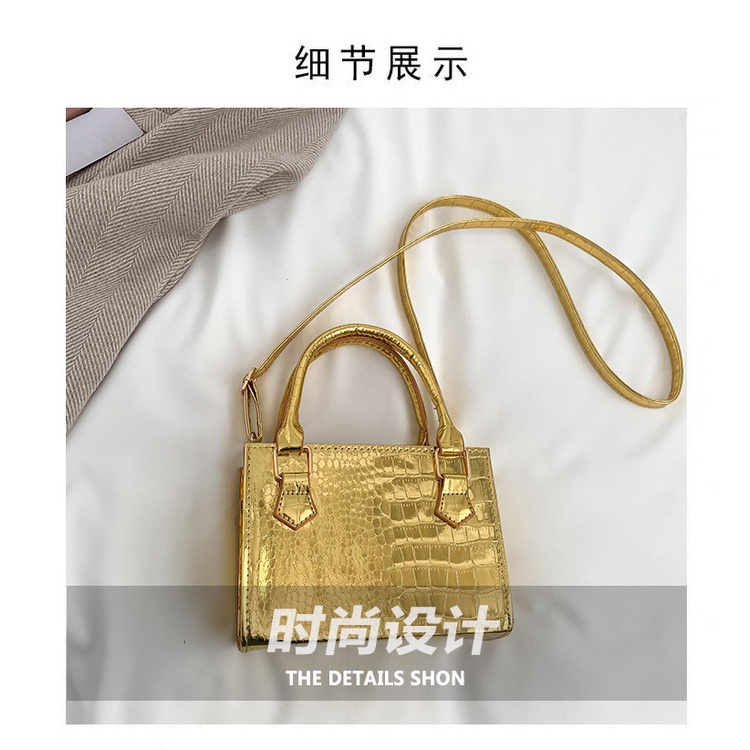 Túi Xách Đeo Vai Kiểu Vuông Nhỏ Lấp Lánh Thời Trang Mùa Xuân 2023