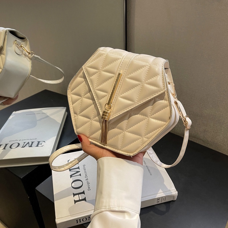 Túi Đeo Chéo Hình Vuông Nhỏ Màu Trơn Đơn Giản Thời Trang 2023 Cho Nữ