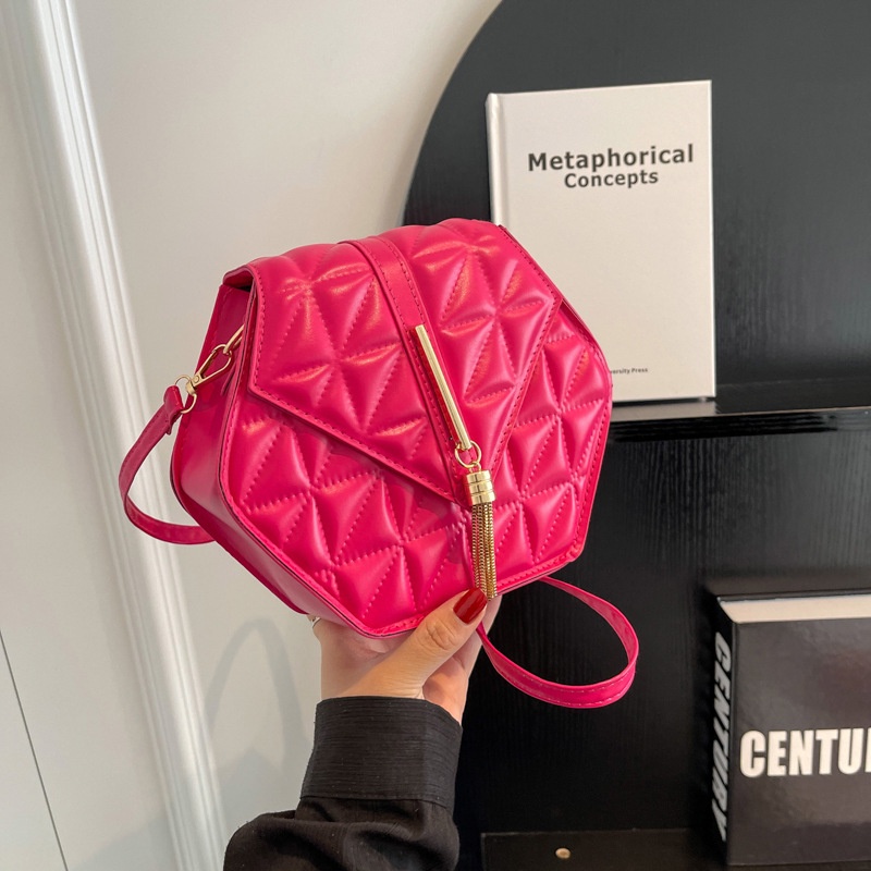 Túi Đeo Chéo Hình Vuông Nhỏ Màu Trơn Đơn Giản Thời Trang 2023 Cho Nữ