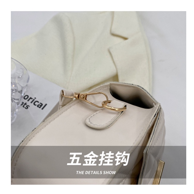 Túi Đeo Chéo Hình Vuông Nhỏ Màu Trơn Đơn Giản Thời Trang 2023 Cho Nữ