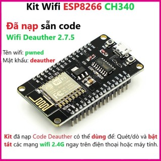 Kít rf thu phát wifi esp8266 nodemcu lua v3 ch340 freeship toàn quốc