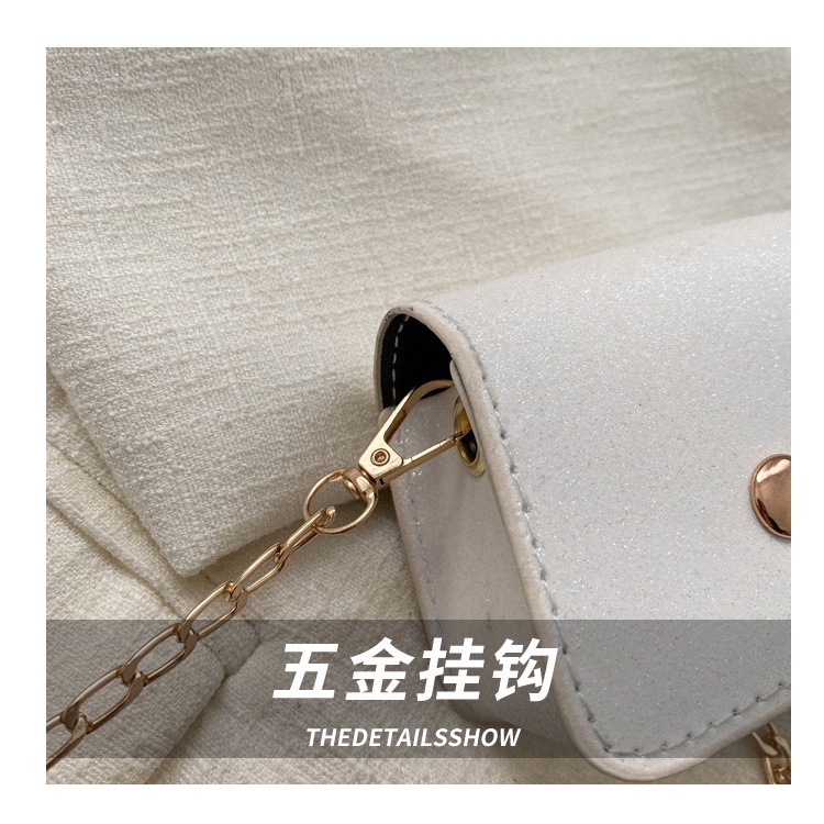 Túi Đeo Chéo Da Lộn Dáng Vuông Nhỏ Đính Ngọc Trai Thời Trang Mùa Xuân 2023 Cho Nữ