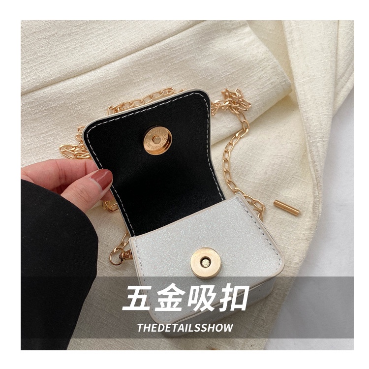 Túi Đeo Chéo Da Lộn Dáng Vuông Nhỏ Đính Ngọc Trai Thời Trang Mùa Xuân 2023 Cho Nữ