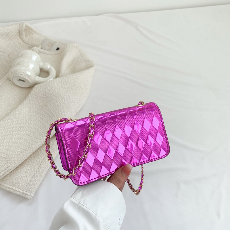 Túi Đeo Vai / Kẹp Nách Hình Vuông Nhỏ Màu Trơn Đính Đá Kiểu Retro Thời Trang 2023 Cho Nữ