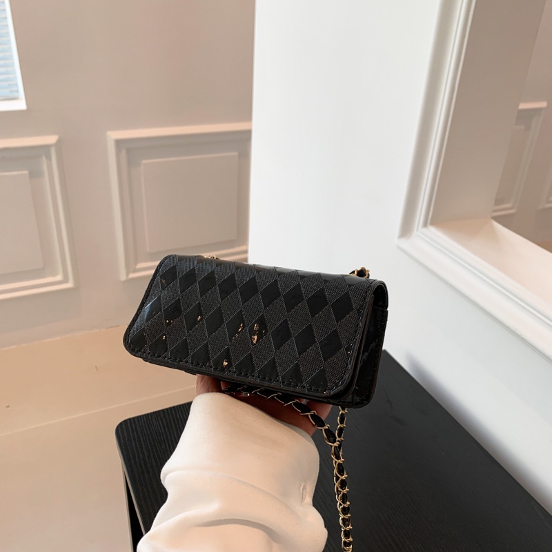 Túi Đeo Vai / Kẹp Nách Hình Vuông Nhỏ Màu Trơn Đính Đá Kiểu Retro Thời Trang 2023 Cho Nữ