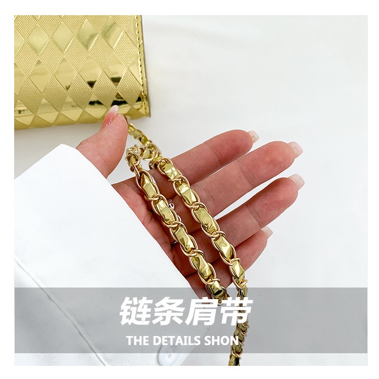 Túi Đeo Vai / Kẹp Nách Hình Vuông Nhỏ Màu Trơn Đính Đá Kiểu Retro Thời Trang 2023 Cho Nữ