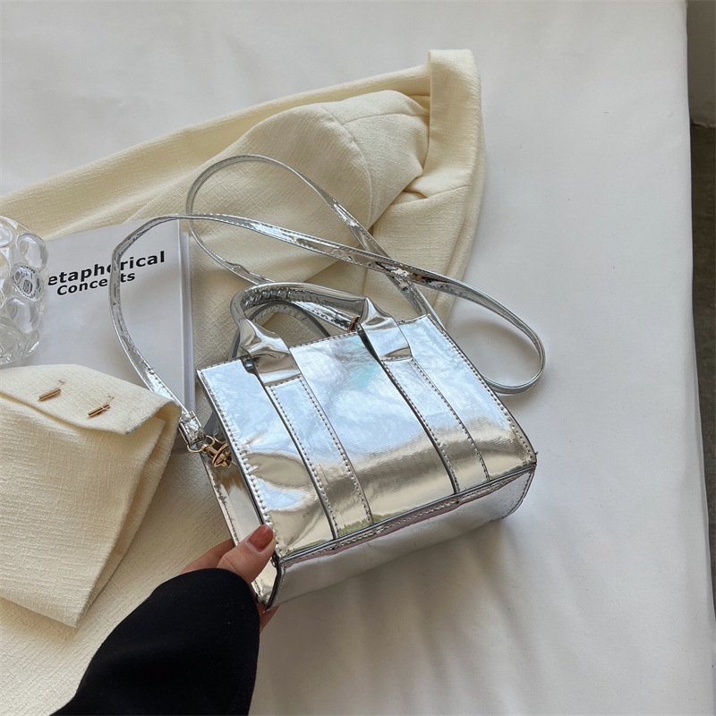 Túi Đeo Chéo Hình Vuông Nhỏ Lấp Lánh Thời Trang 2023 Phong Cách Retro Cho Nữ