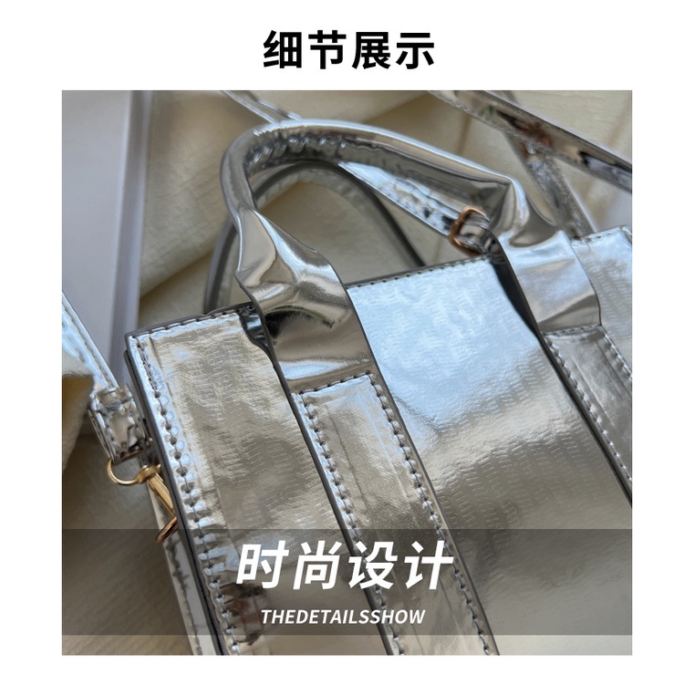 Túi Đeo Chéo Hình Vuông Nhỏ Lấp Lánh Thời Trang 2023 Phong Cách Retro Cho Nữ