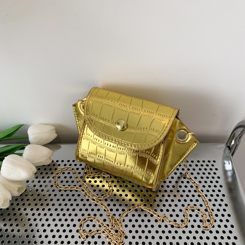 Túi Xách Mini Phối Dây Xích Đeo Vai Thời Trang Mùa Xuân 2023 Cho Nữ