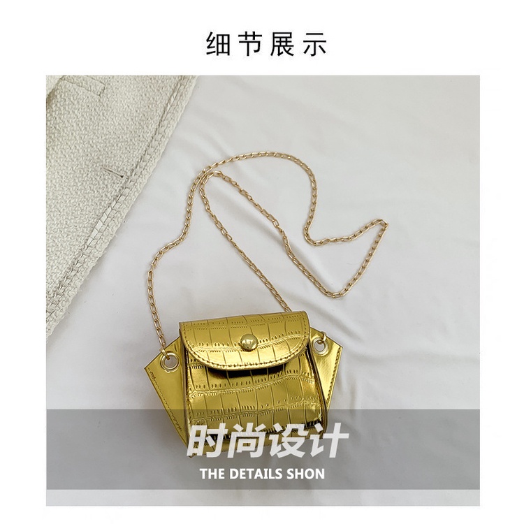 Túi Xách Mini Phối Dây Xích Đeo Vai Thời Trang Mùa Xuân 2023 Cho Nữ