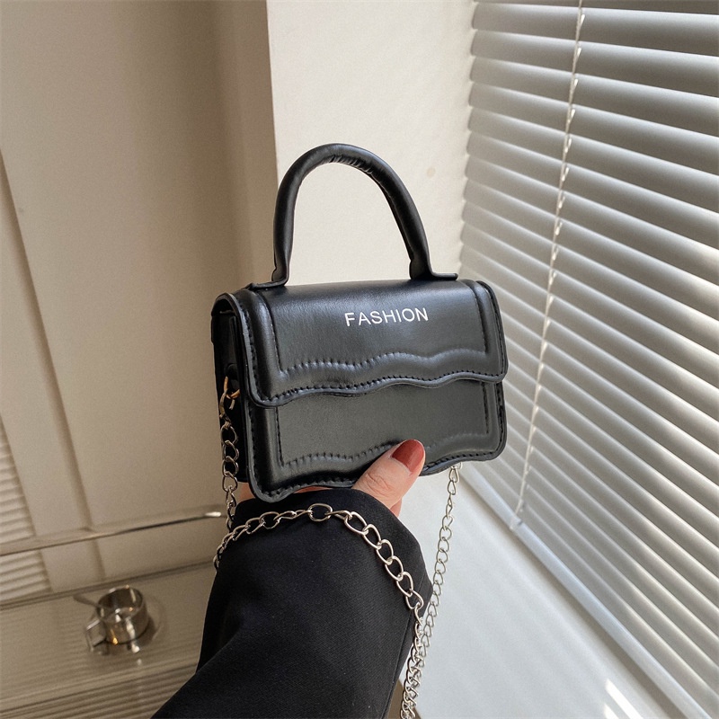 Túi Đeo Chéo Hình Vuông Nhỏ Màu Trơn Thời Trang 2023 Cho Nữ