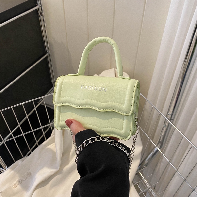 Túi Đeo Chéo Hình Vuông Nhỏ Màu Trơn Thời Trang 2023 Cho Nữ