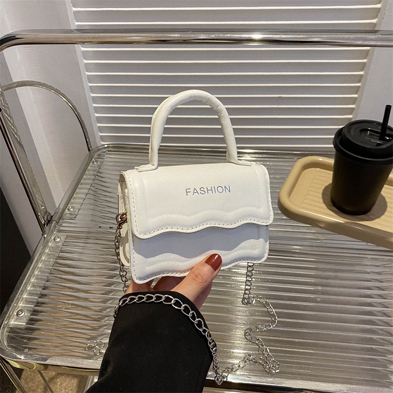 Túi Đeo Chéo Hình Vuông Nhỏ Màu Trơn Thời Trang 2023 Cho Nữ