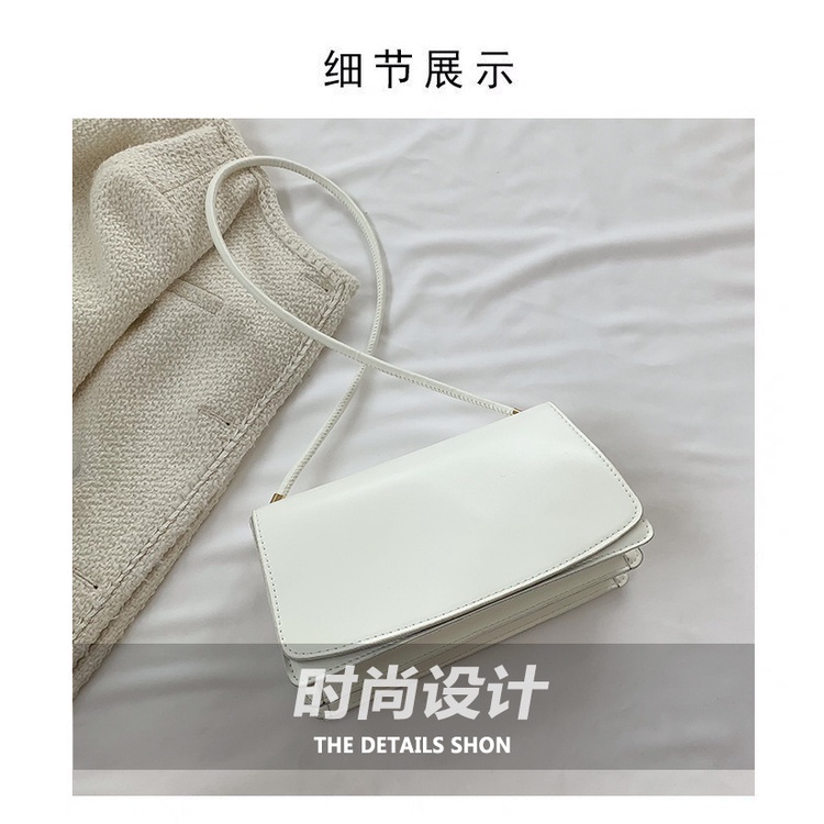 Túi Đeo Vai Hình Vuông Nhỏ Màu Trơn Thời Trang Mùa Xuân 2023 Cho Nữ