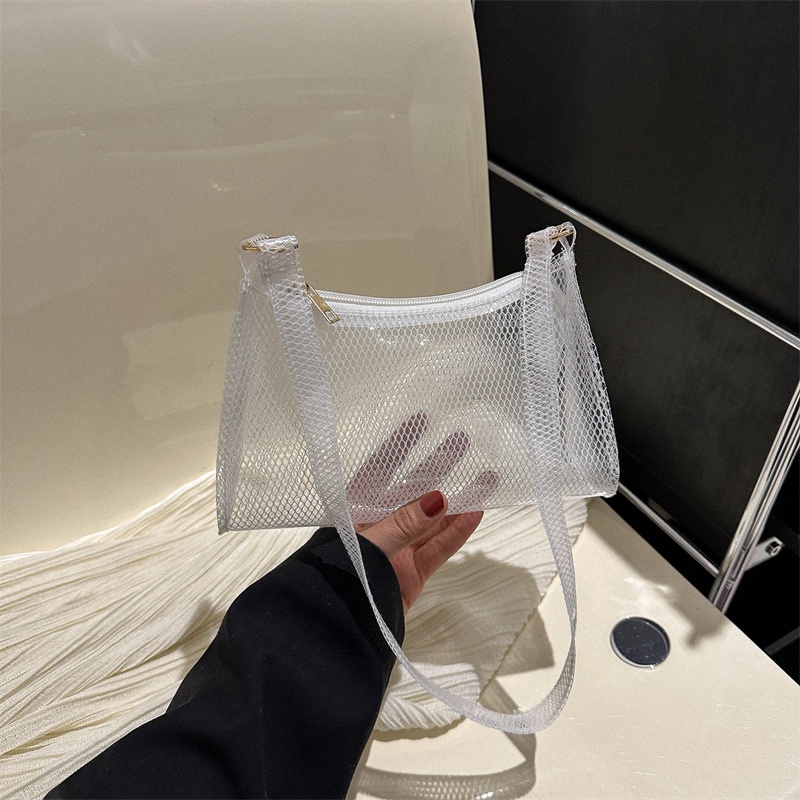 Ba Lô Đeo Vai Hình Vuông Cỡ Nhỏ Trong Suốt Thiết Kế Đơn Giản Thời Trang Mùa Xuân 2023 Cho Nữ