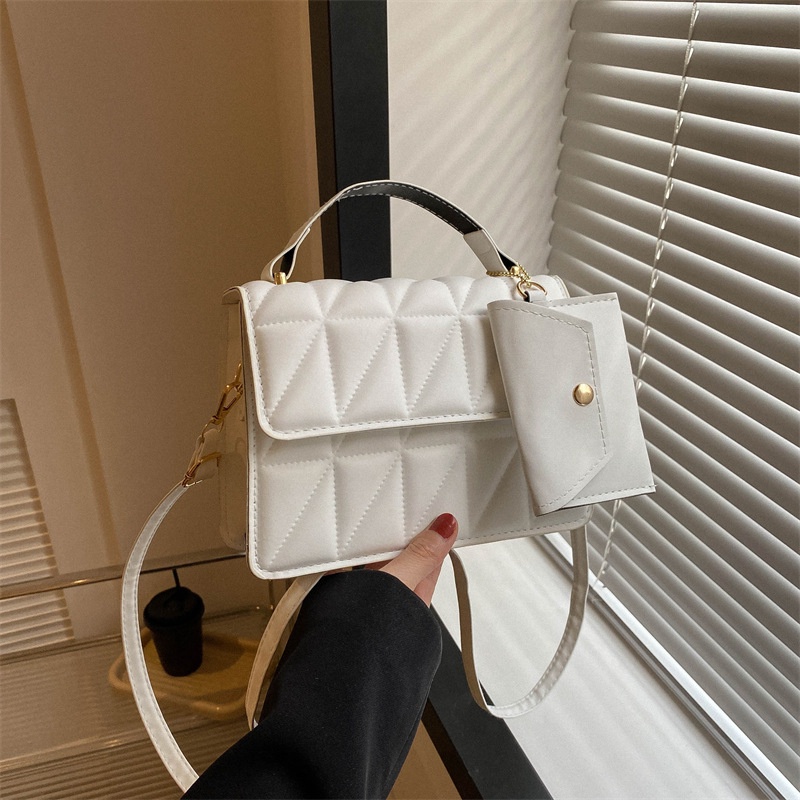 Túi Xách Đeo Vai Màu Trơn Phong Cách Retro Thời Trang Mùa Xuân 2023