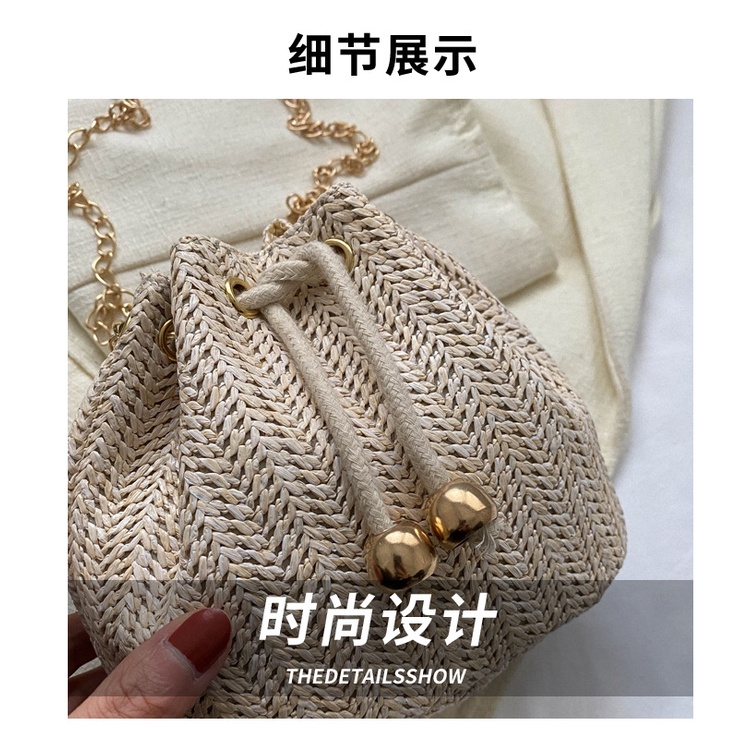 Túi Đeo Vai Dây Rút Cỡ Nhỏ Thời Trang Mùa Xuân 2023 Cho Nữ