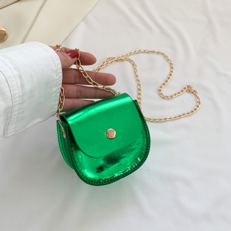 Ví Mini Màu Trơn Phối Dây Xích Đeo Vai Thời Trang Mùa Xuân 2023 Cho Nữ