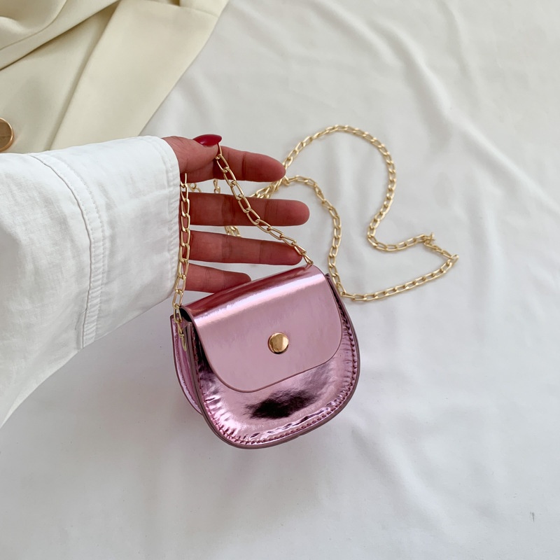 Ví Mini Màu Trơn Phối Dây Xích Đeo Vai Thời Trang Mùa Xuân 2023 Cho Nữ