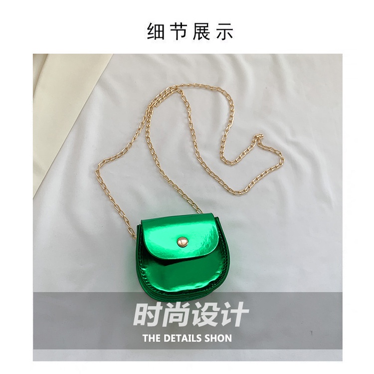 Ví Mini Màu Trơn Phối Dây Xích Đeo Vai Thời Trang Mùa Xuân 2023 Cho Nữ