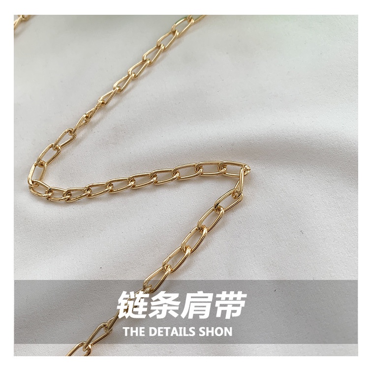 Ví Mini Màu Trơn Phối Dây Xích Đeo Vai Thời Trang Mùa Xuân 2023 Cho Nữ