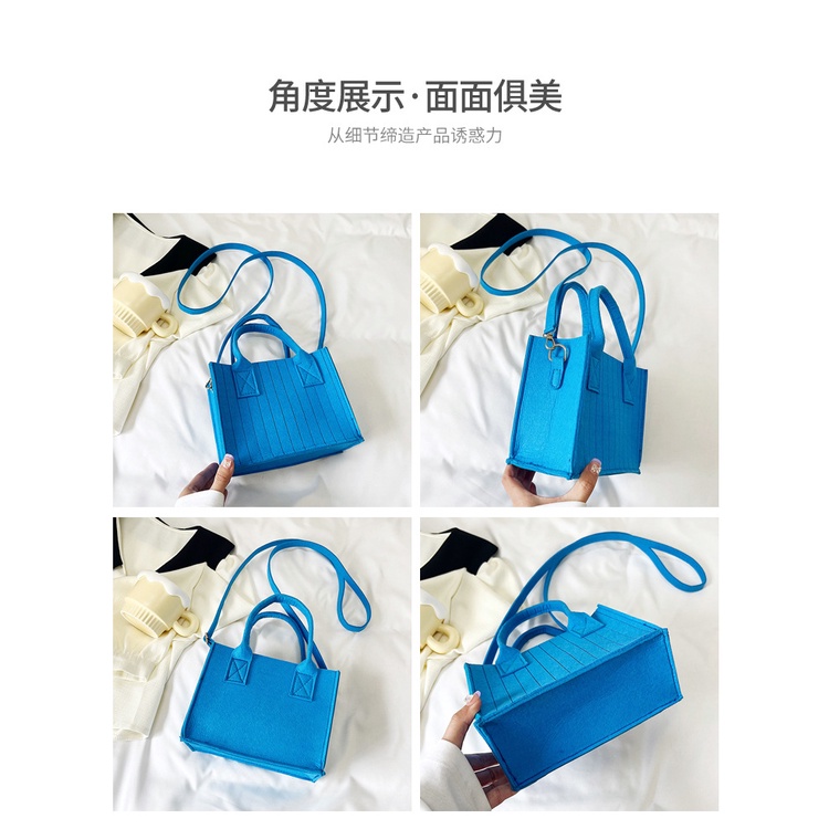 Túi Đeo Chéo Hình Vuông Cỡ Nhỏ Họa Tiết Kẻ Sọc Đơn Giản Thời Trang Mùa Xuân 2023 Cho Nữ