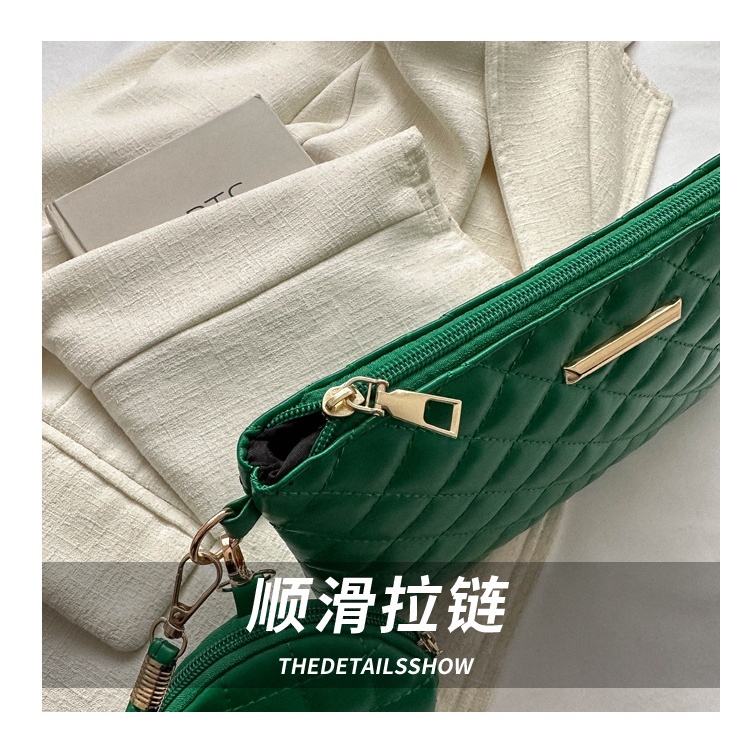 Ba Lô Đeo Vai Hình Vuông Nhỏ Màu Trơn Thêu Chỉ Đính Kim Cương Thời Trang Mùa Xuân 2023 Cho Nữ