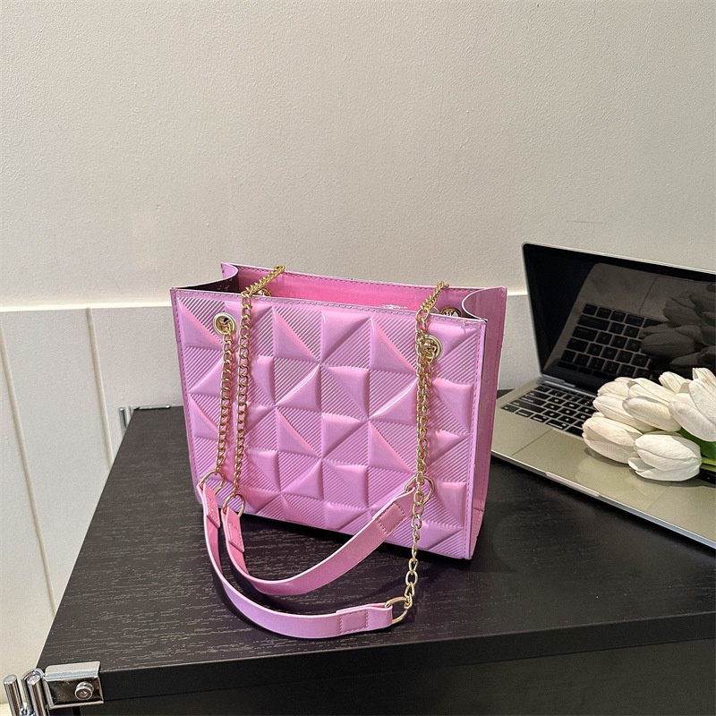 Túi Đeo Vai Hình Vuông Cỡ Nhỏ Đính Đá Phối Dây Đeo Sợi Xích Thời Trang Mùa Xuân 2023 Cho Nữ