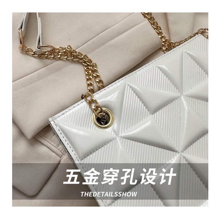 Túi Đeo Vai Hình Vuông Cỡ Nhỏ Đính Đá Phối Dây Đeo Sợi Xích Thời Trang Mùa Xuân 2023 Cho Nữ