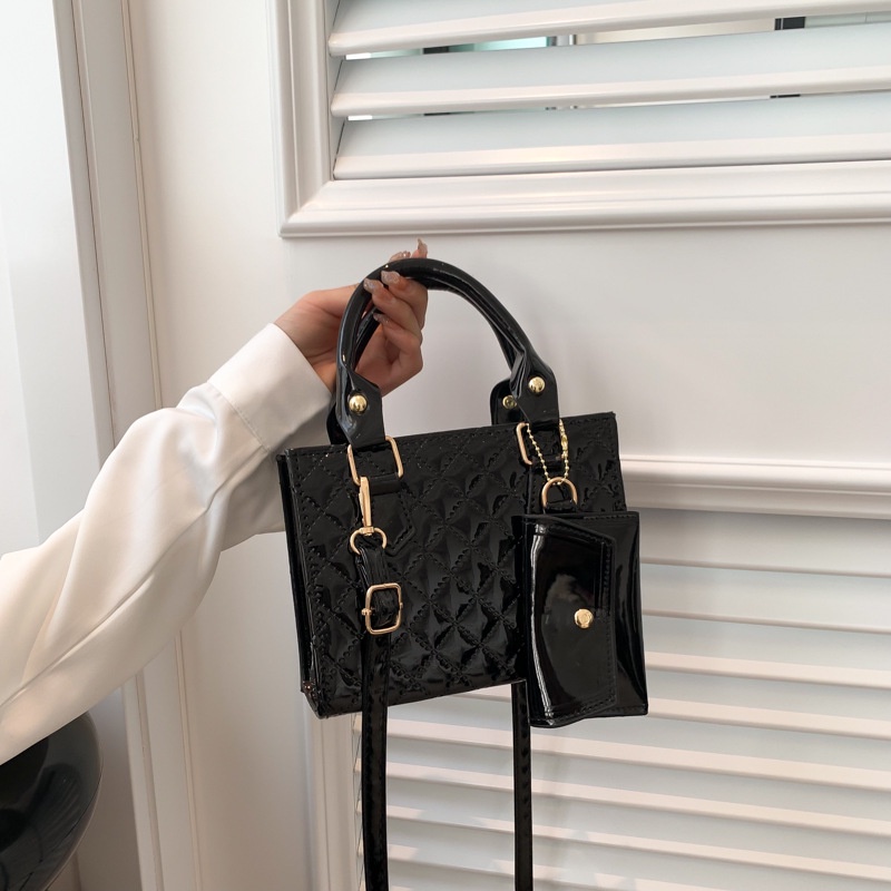 Túi Đeo Chéo Mini Hình Vuông Đính Đá Lấp Lánh Thời Trang Mùa Xuân 2023 Cho Nữ